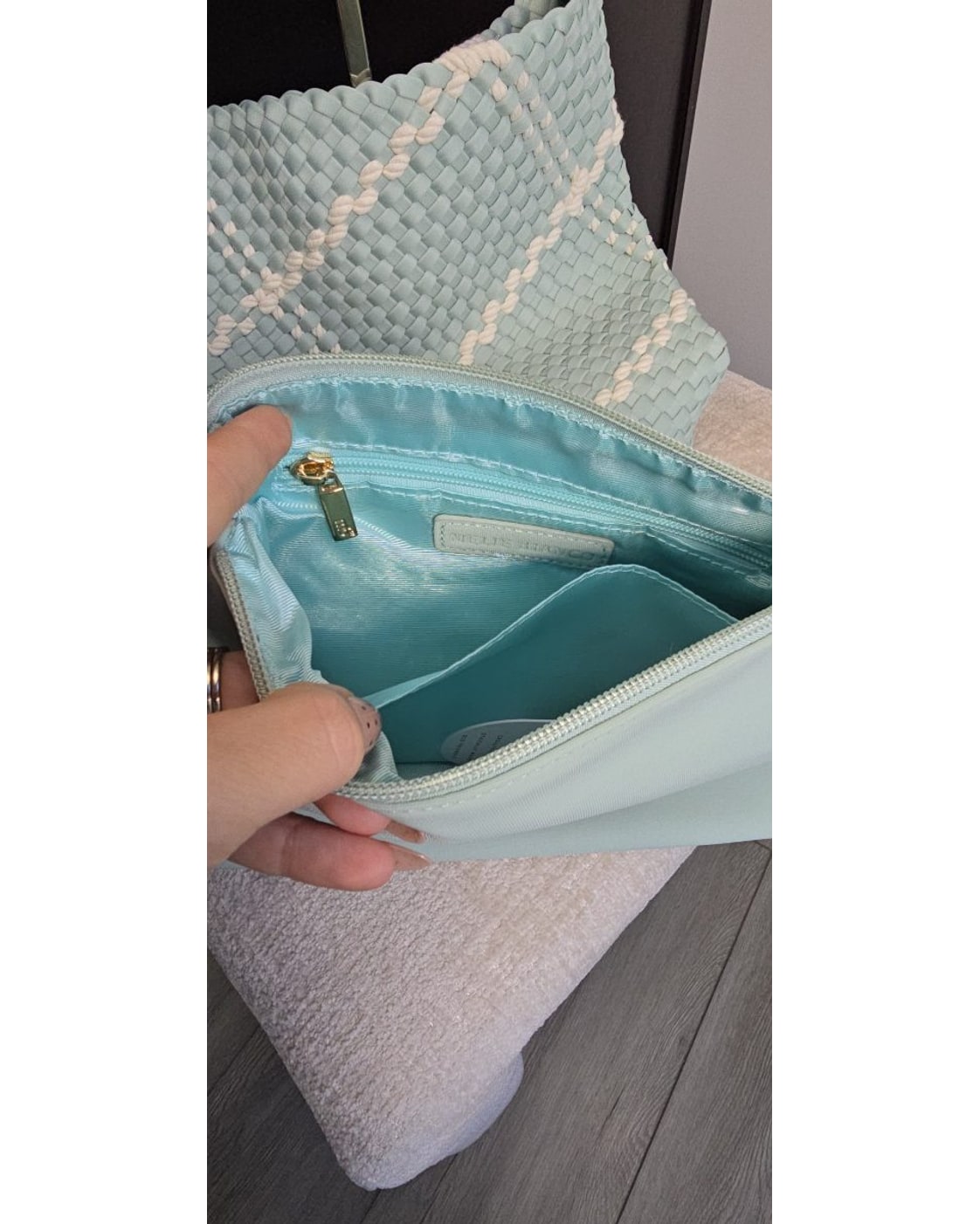 Woven Basketweave Hobo Bag