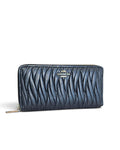 Accordion Zip Wallet IN Gathered Leather COACH  52351d Twist Zip-Around Wallet