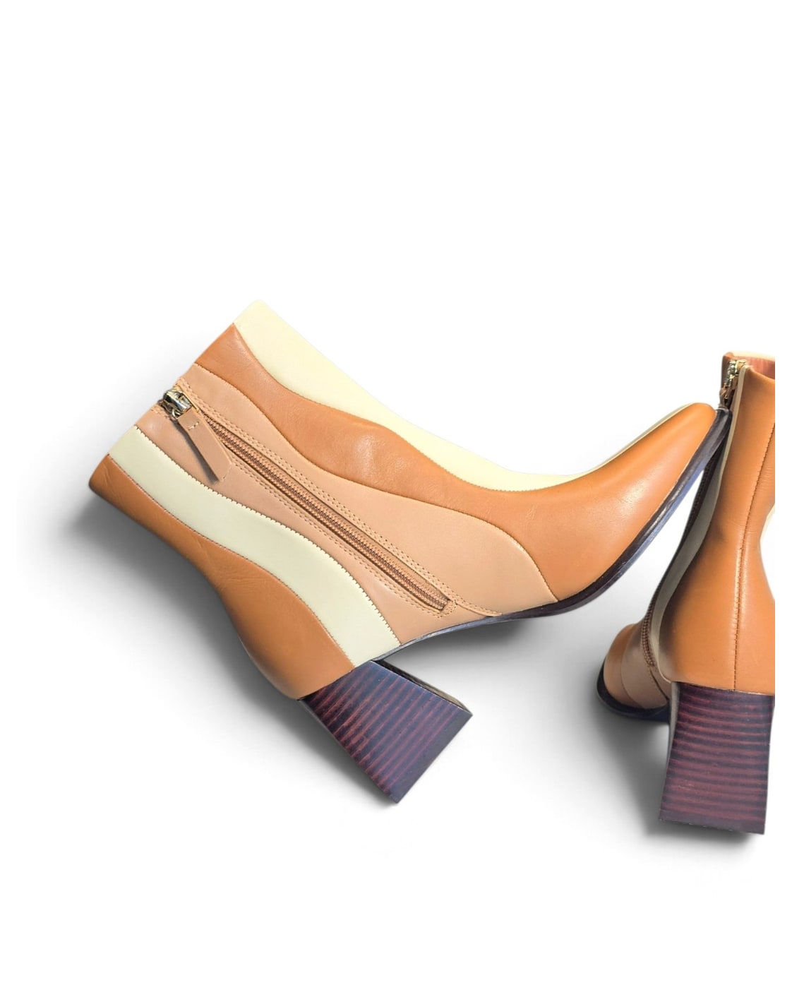 GB Color-Block Ankle Booties