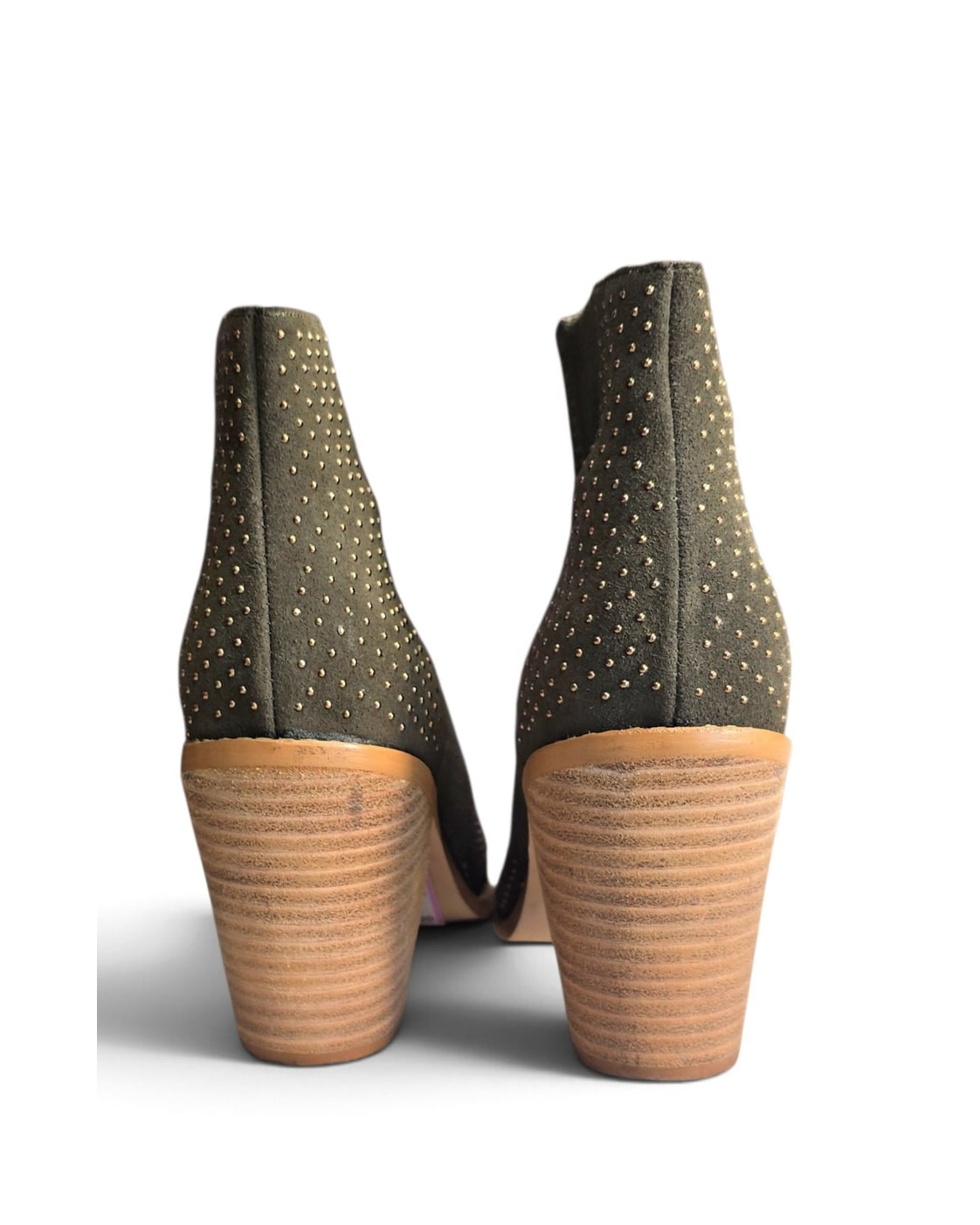 Anthropologie Studded Suede Booties
