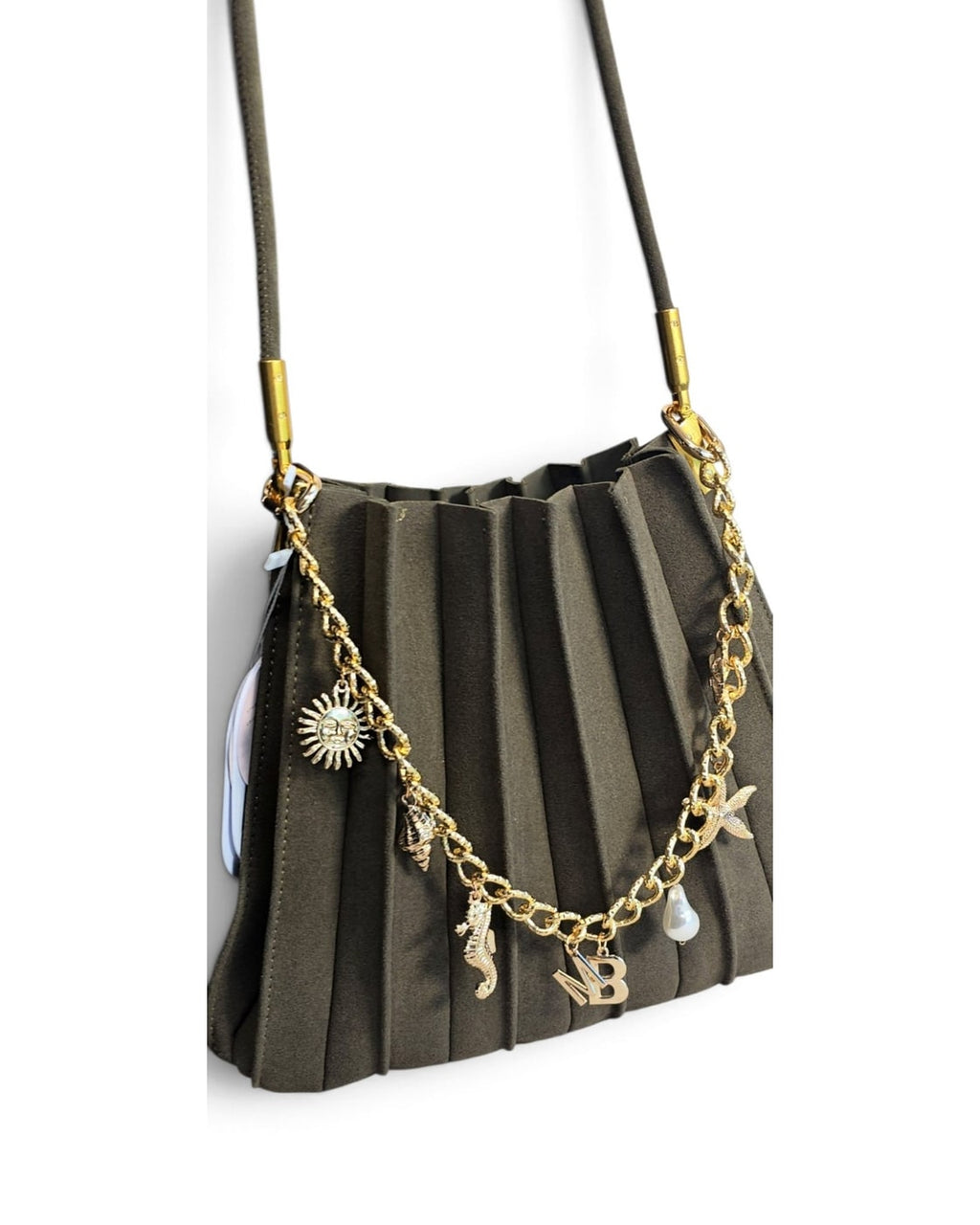 Melie Bianco Pleated Vegan Leather Crossbody - NWT