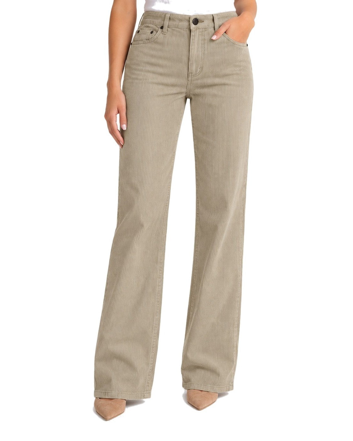 Cabi Asher striped Corduroy Straight Leg Pants - Style# 4830R