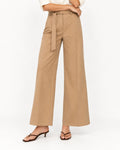 Ann Taylor The Belted Boot Pant in Stretch Twill