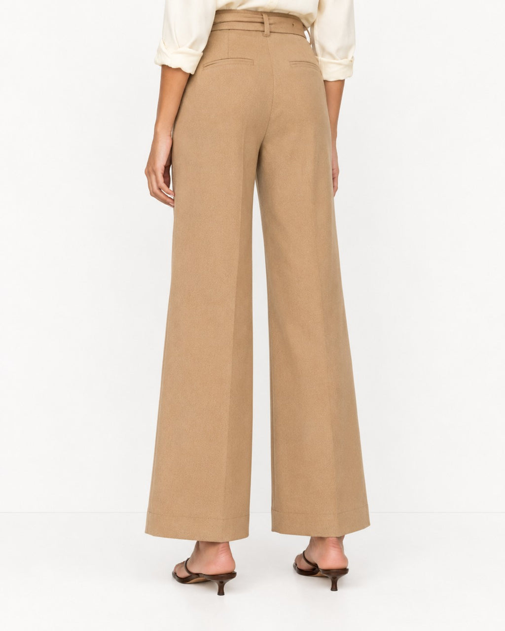 Ann Taylor The Belted Boot Pant in Stretch Twill