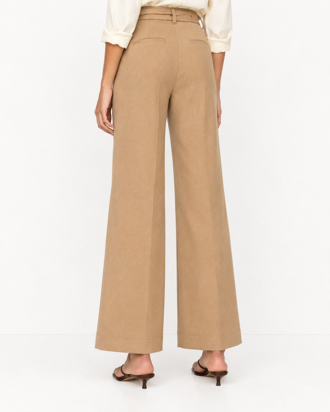 Ann Taylor The Belted Boot Pant in Stretch Twill