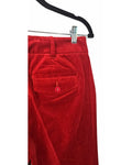 Ford red velvet trouser