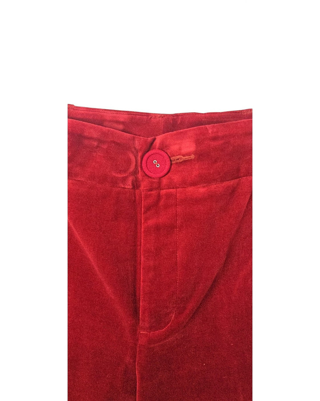 Ford red velvet trouser