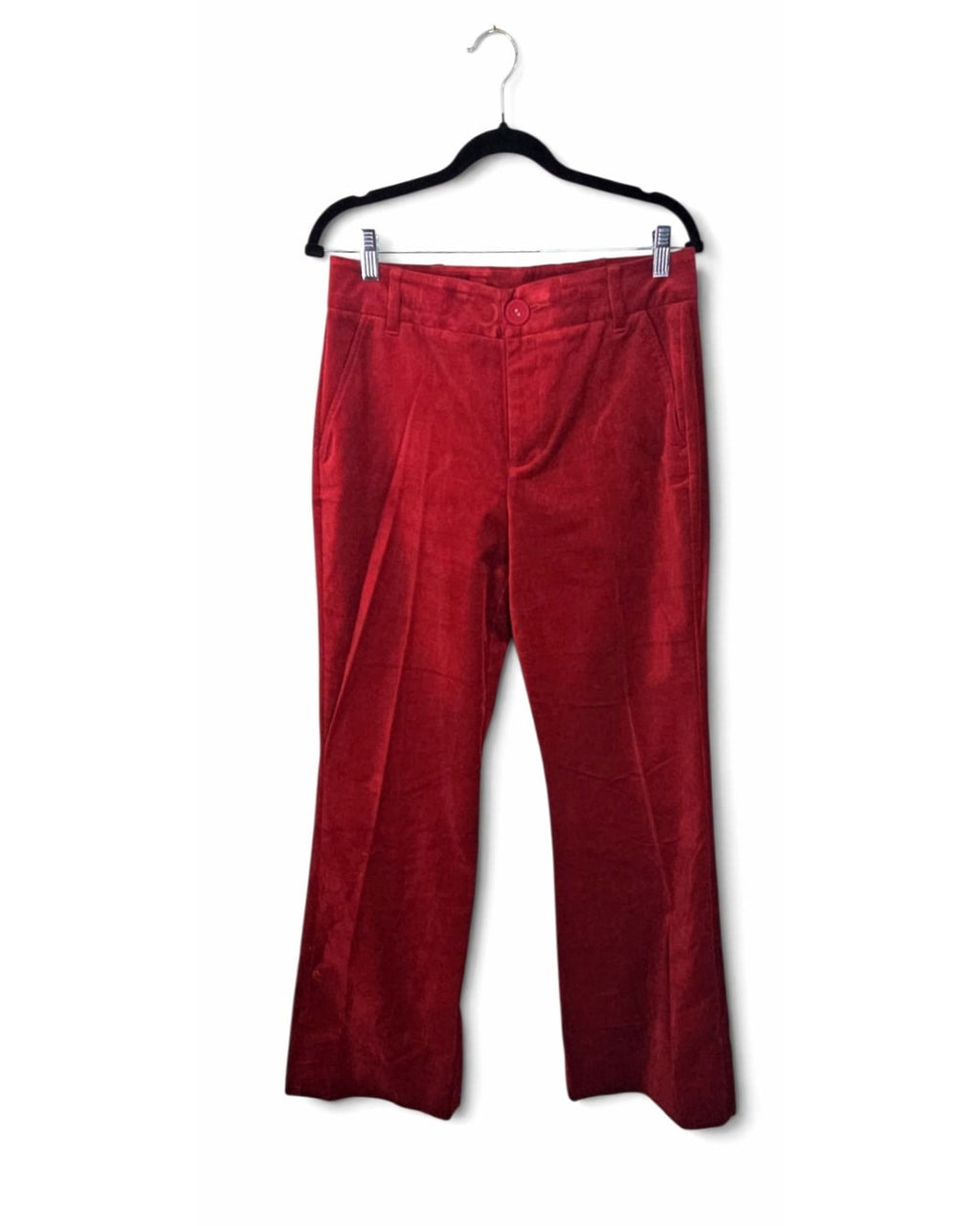 Ford red velvet trouser