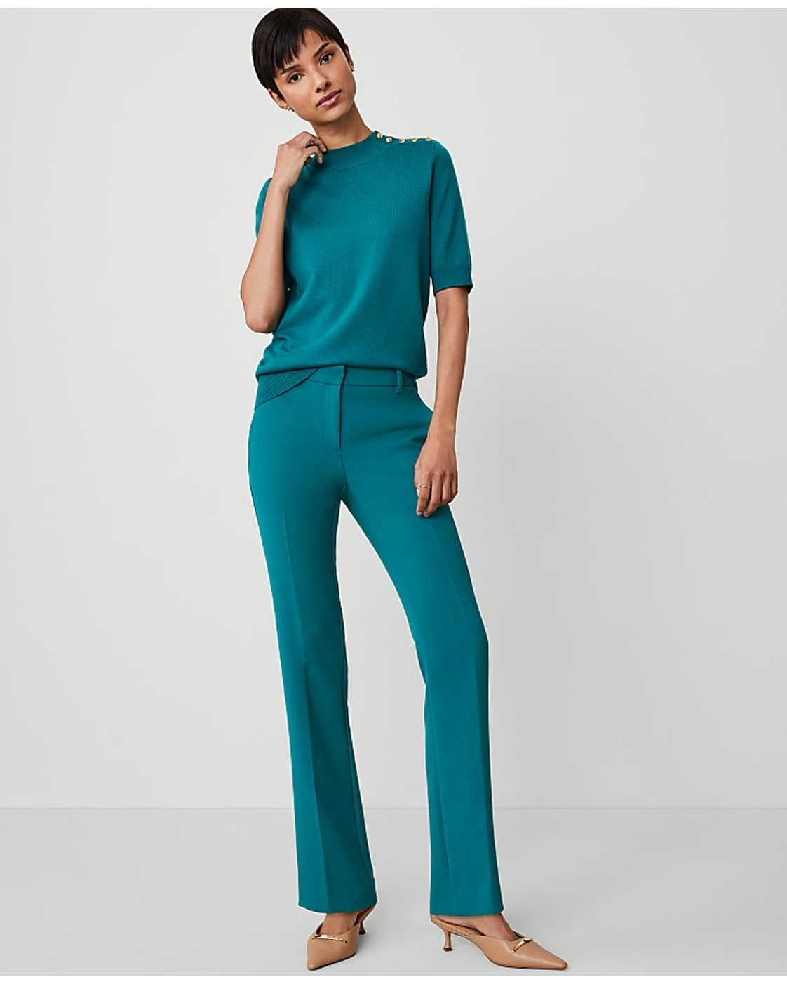 Ann Taylor Straight Leg Trousers - Style# 834117