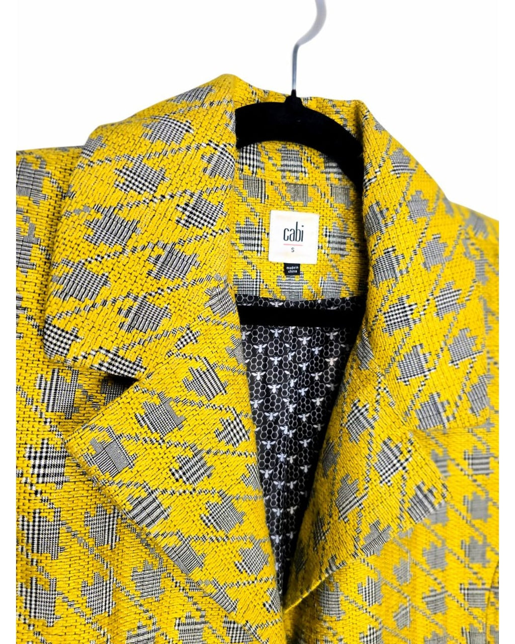 Cabi Regency Houndstooth Plaid Swing Coat - Style# 3491