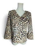Cabi Sophia Leopard Print V-Neck Top - Style# 4608