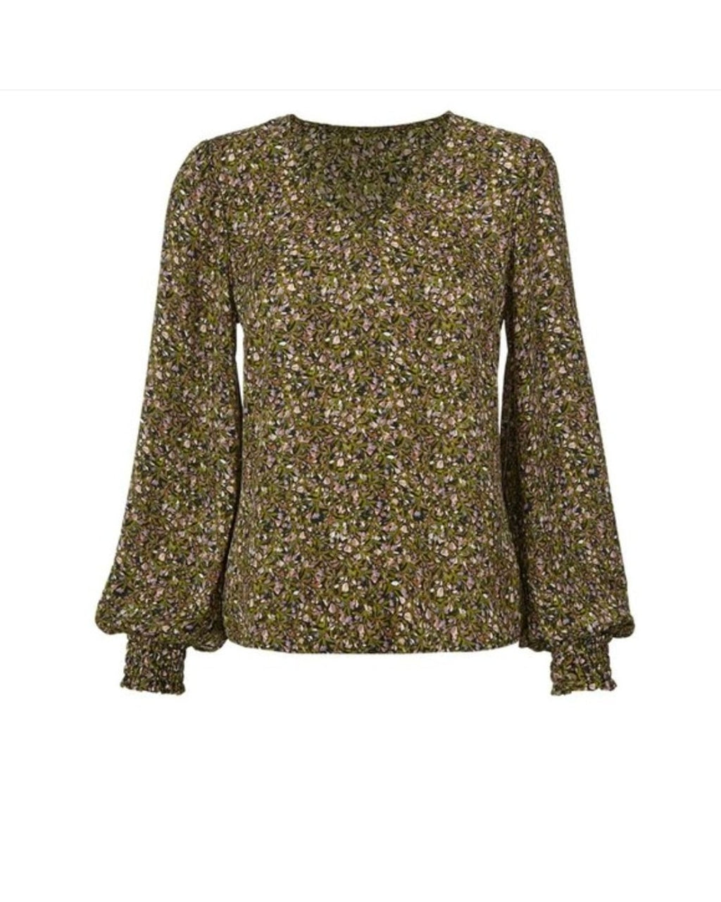 Cabi Floral V-Neck Blouse - Style# 4161
