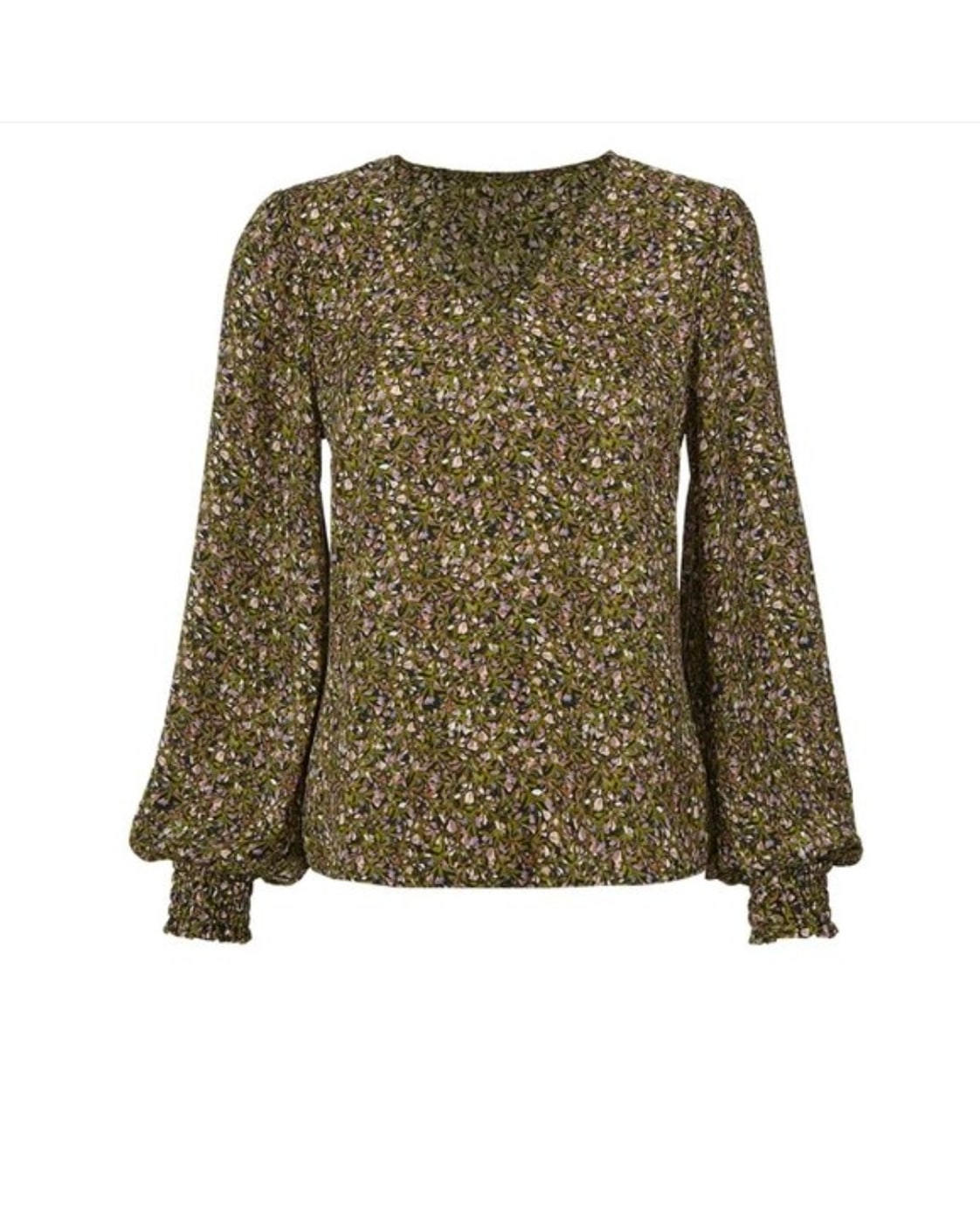 Cabi Floral V-Neck Blouse - Style# 4161