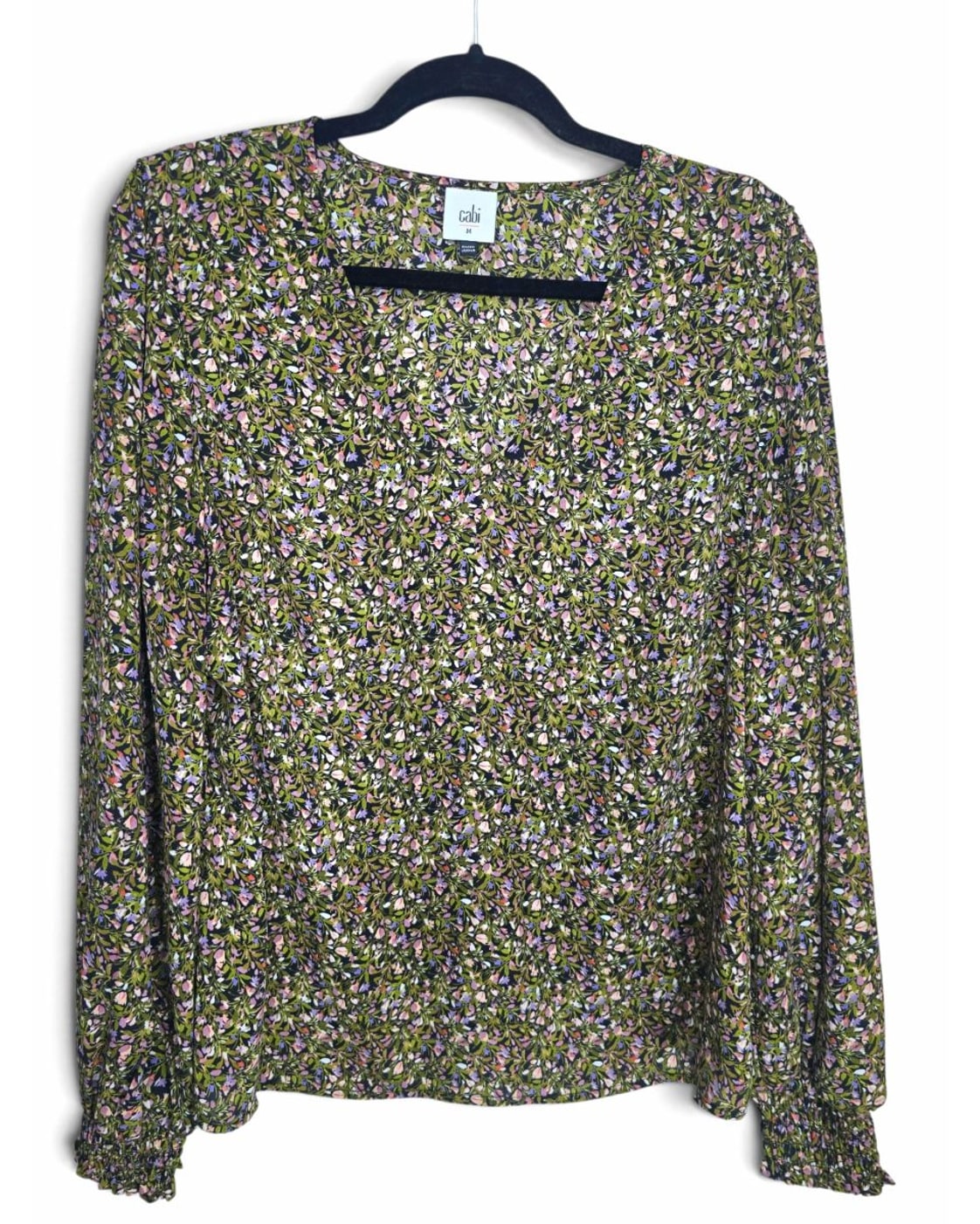 Cabi Floral V-Neck Blouse - Style# 4161