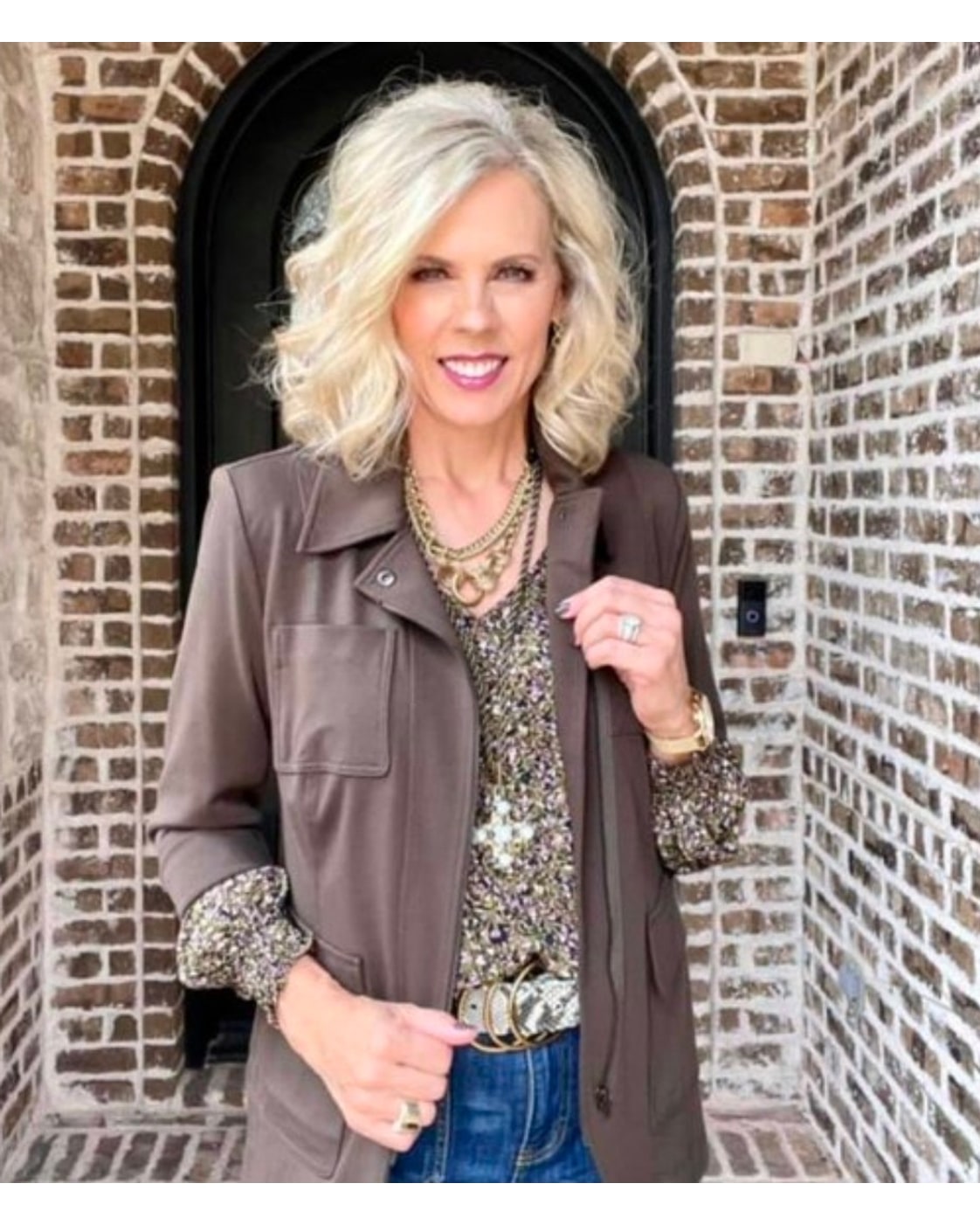 Cabi Floral V-Neck Blouse - Style# 4161