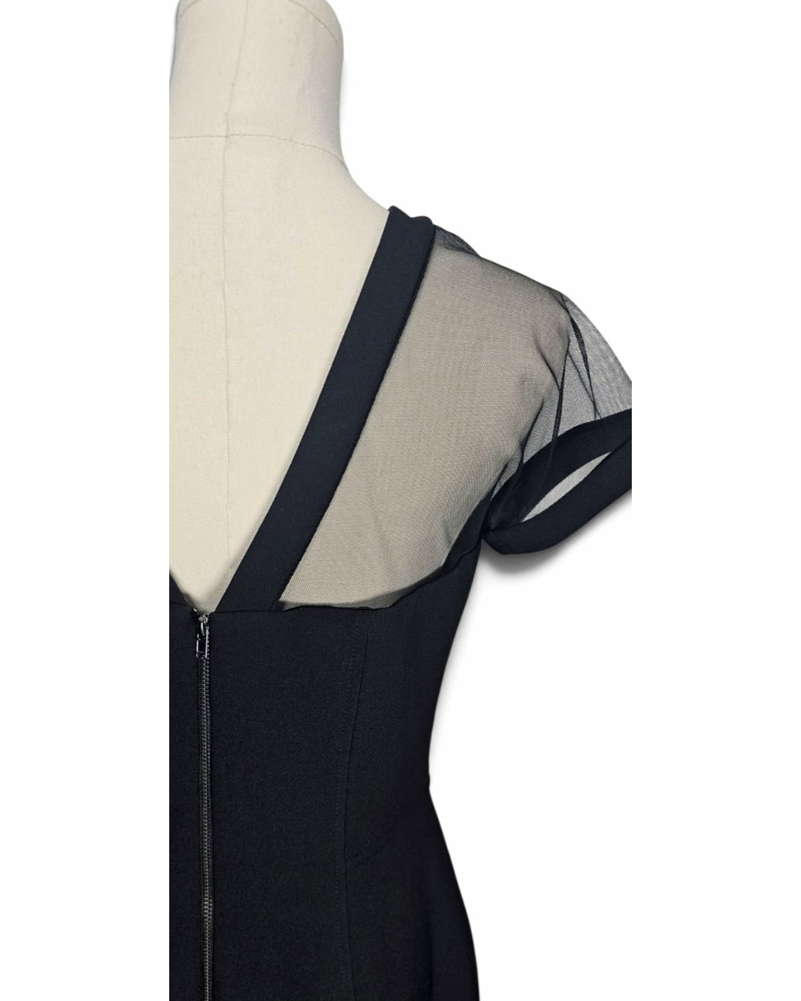 Maggy London Illusion Mesh Sheath Dress