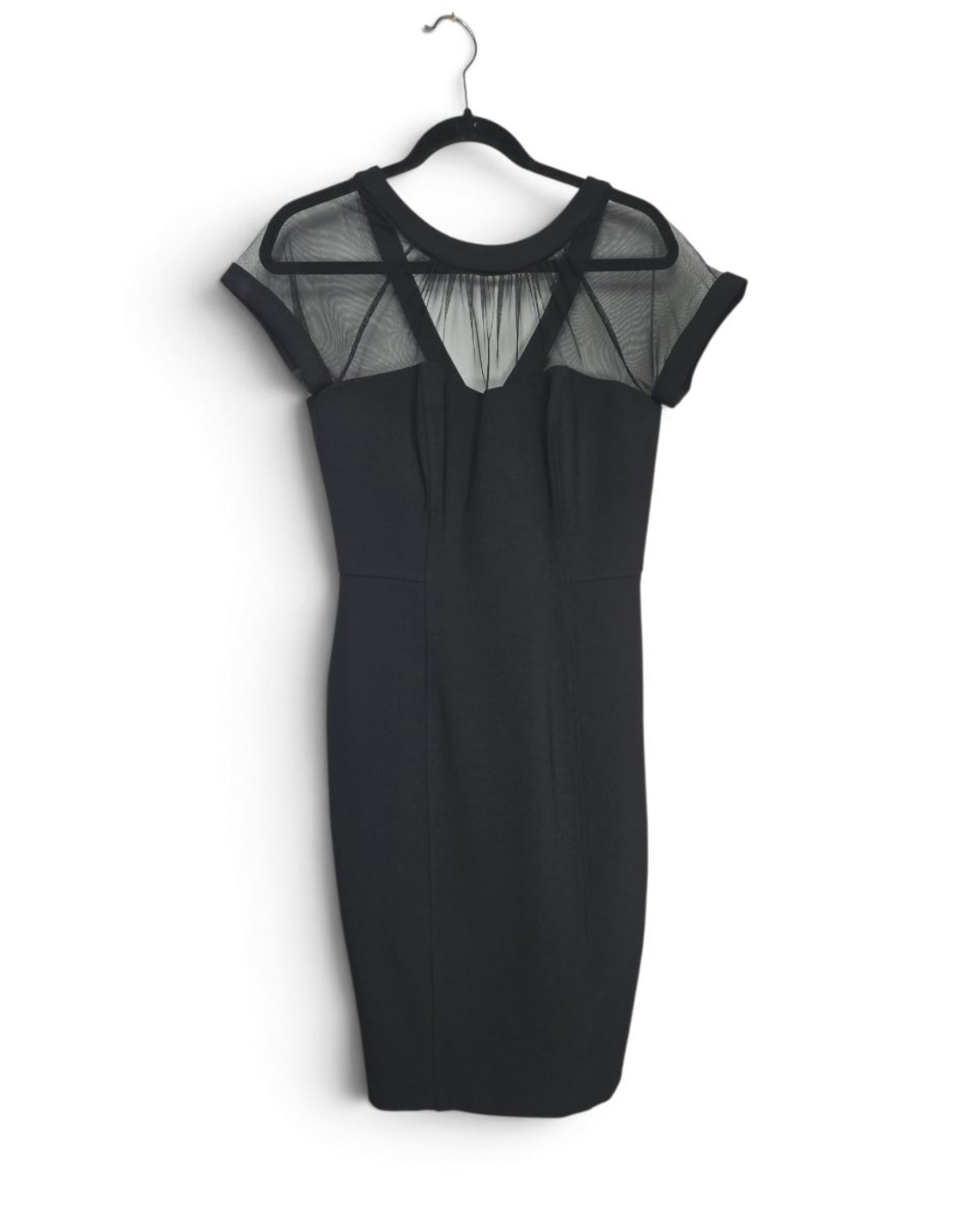 Maggy London Illusion Mesh Sheath Dress