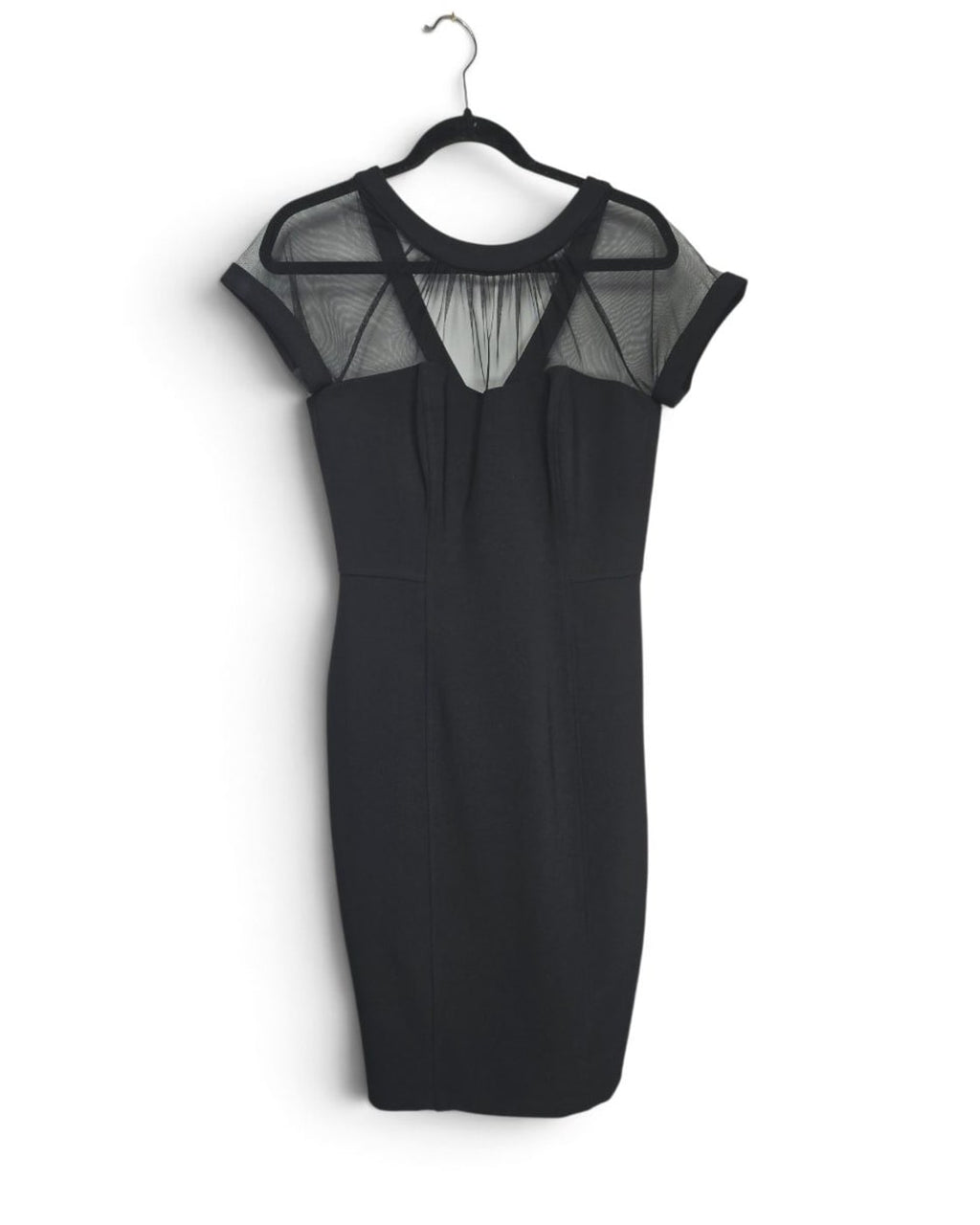 Maggy London Illusion Mesh Sheath Dress