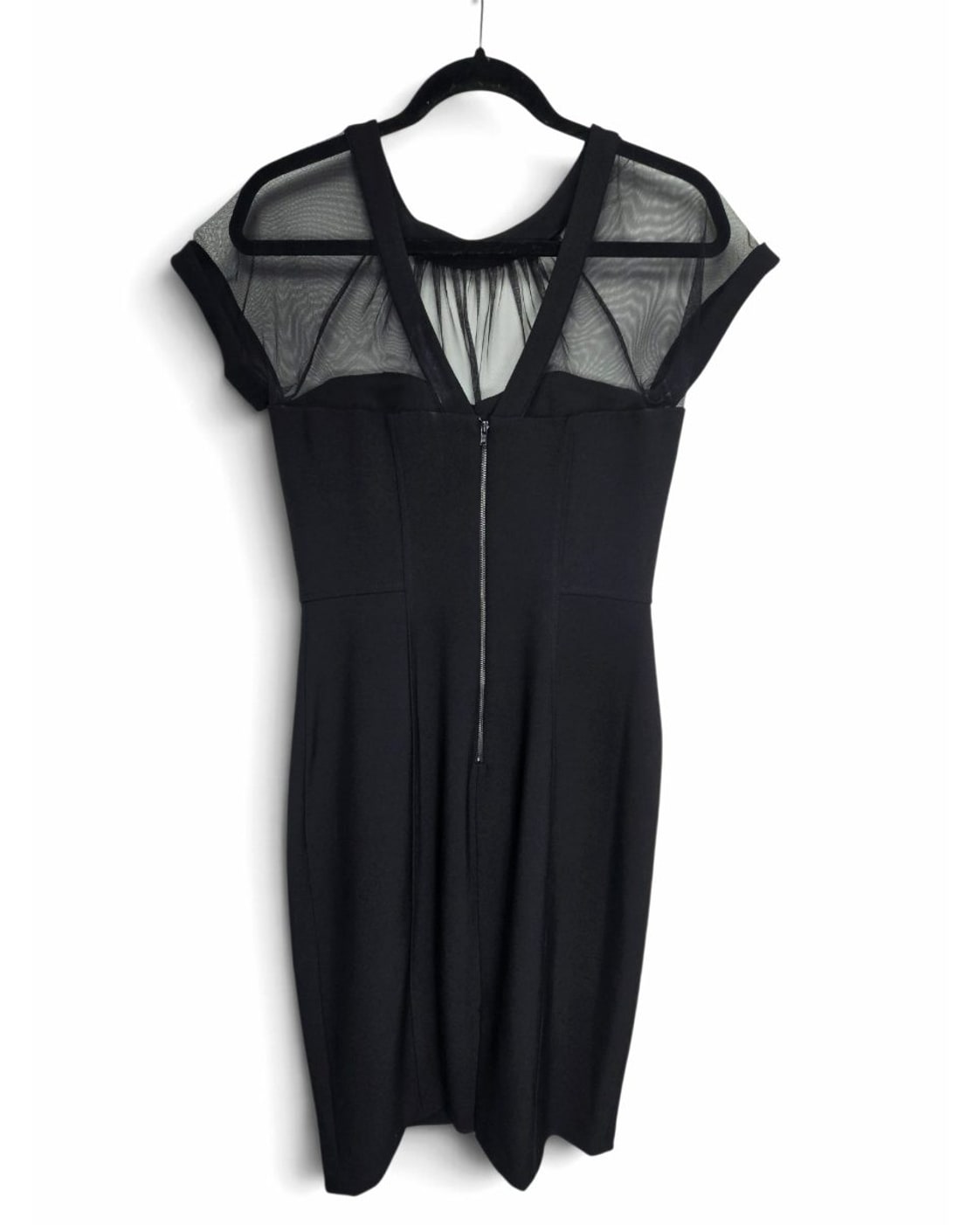 Maggy London Illusion Mesh Sheath Dress
