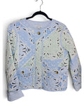 Ann Taylor Weekend Quilted Paisley Print Jacket