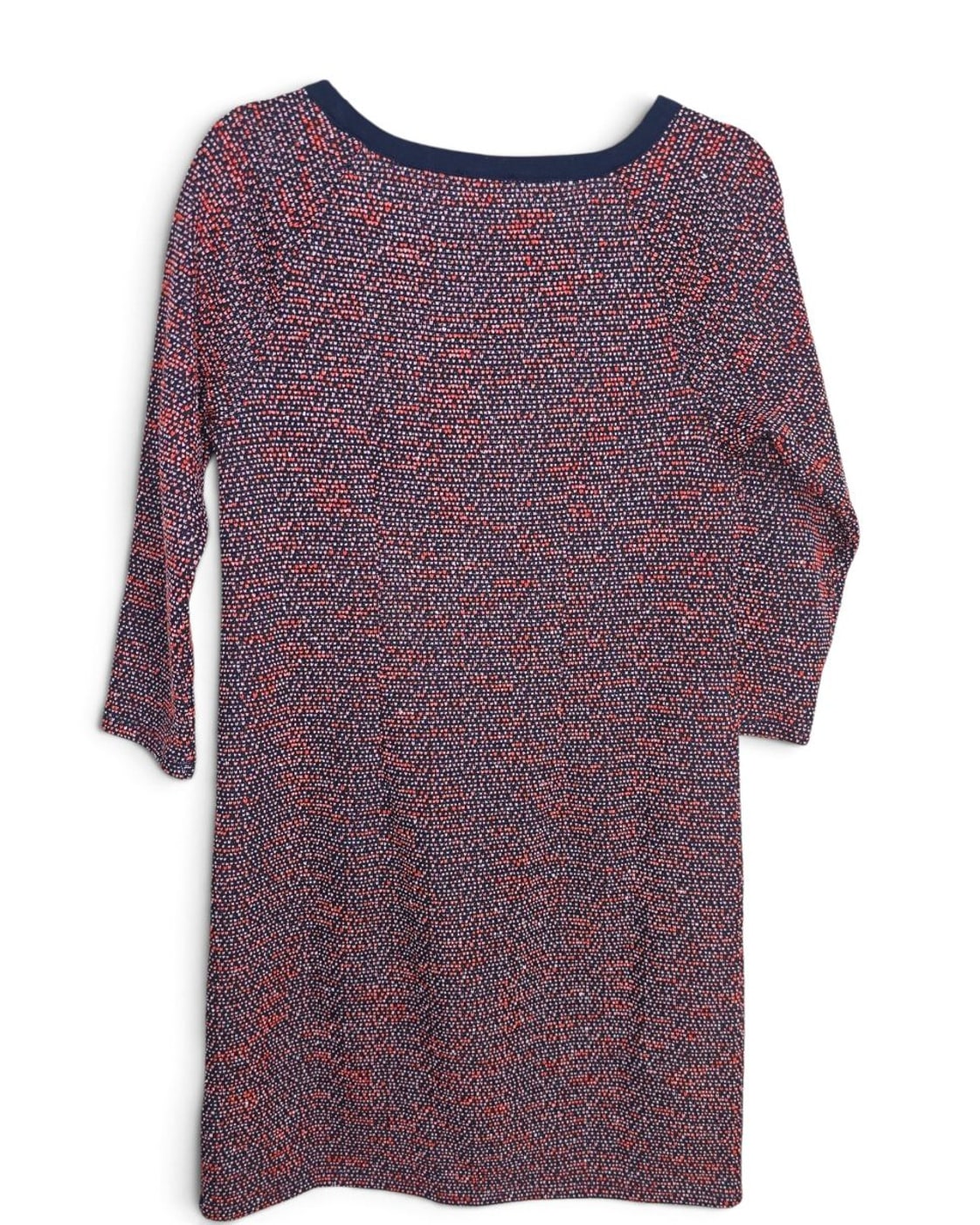 Talbots Tweed-Look Button Shoulder Shift Dress