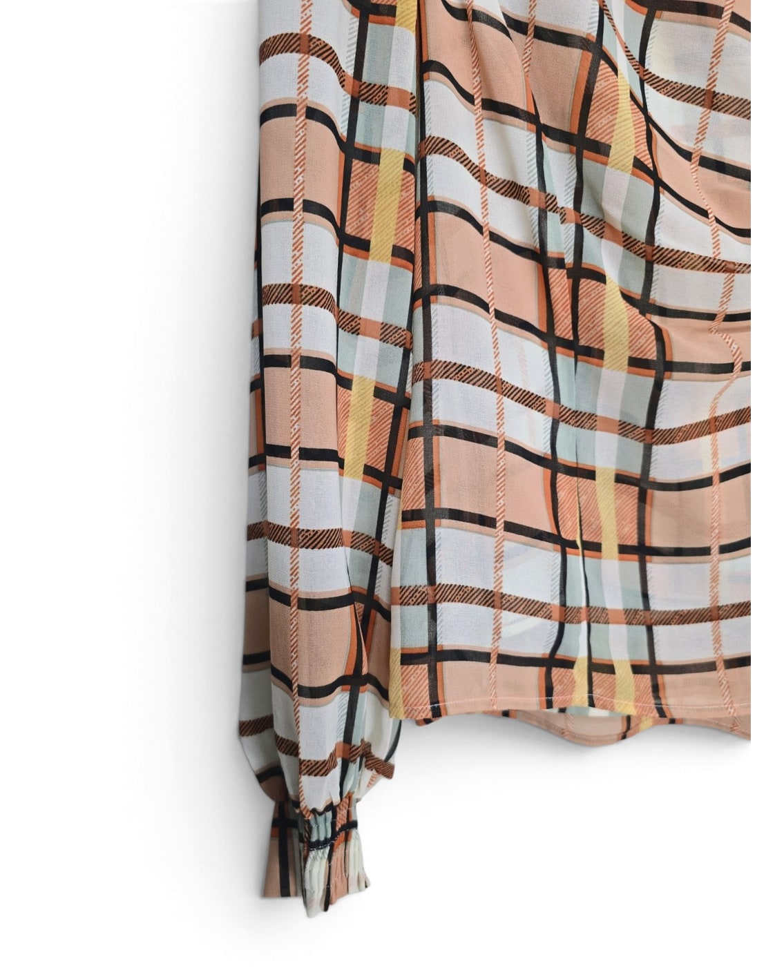 cabi Plaid Wrap Blouse - Style# 6295