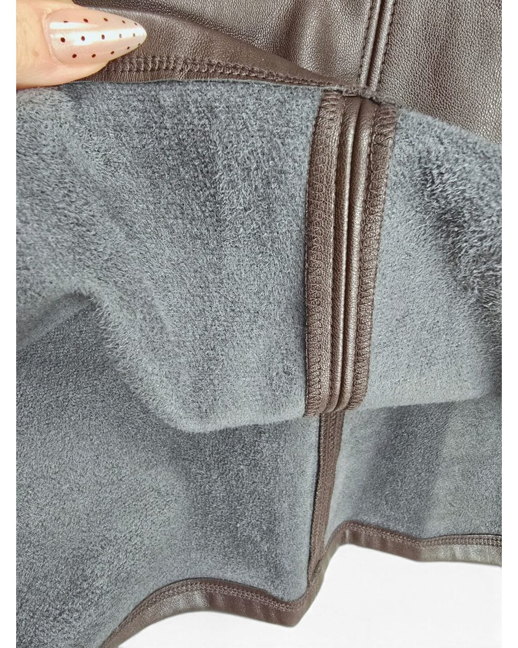 Ann Taylor Faux Leather Peplum Tank