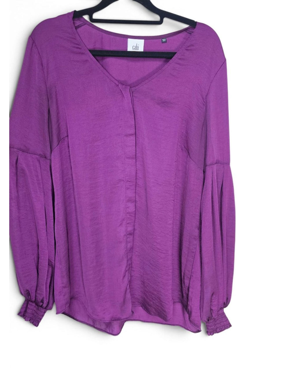 Cabi Beguille Balloon Sleeve V-Neck Blouse - Style# 3693