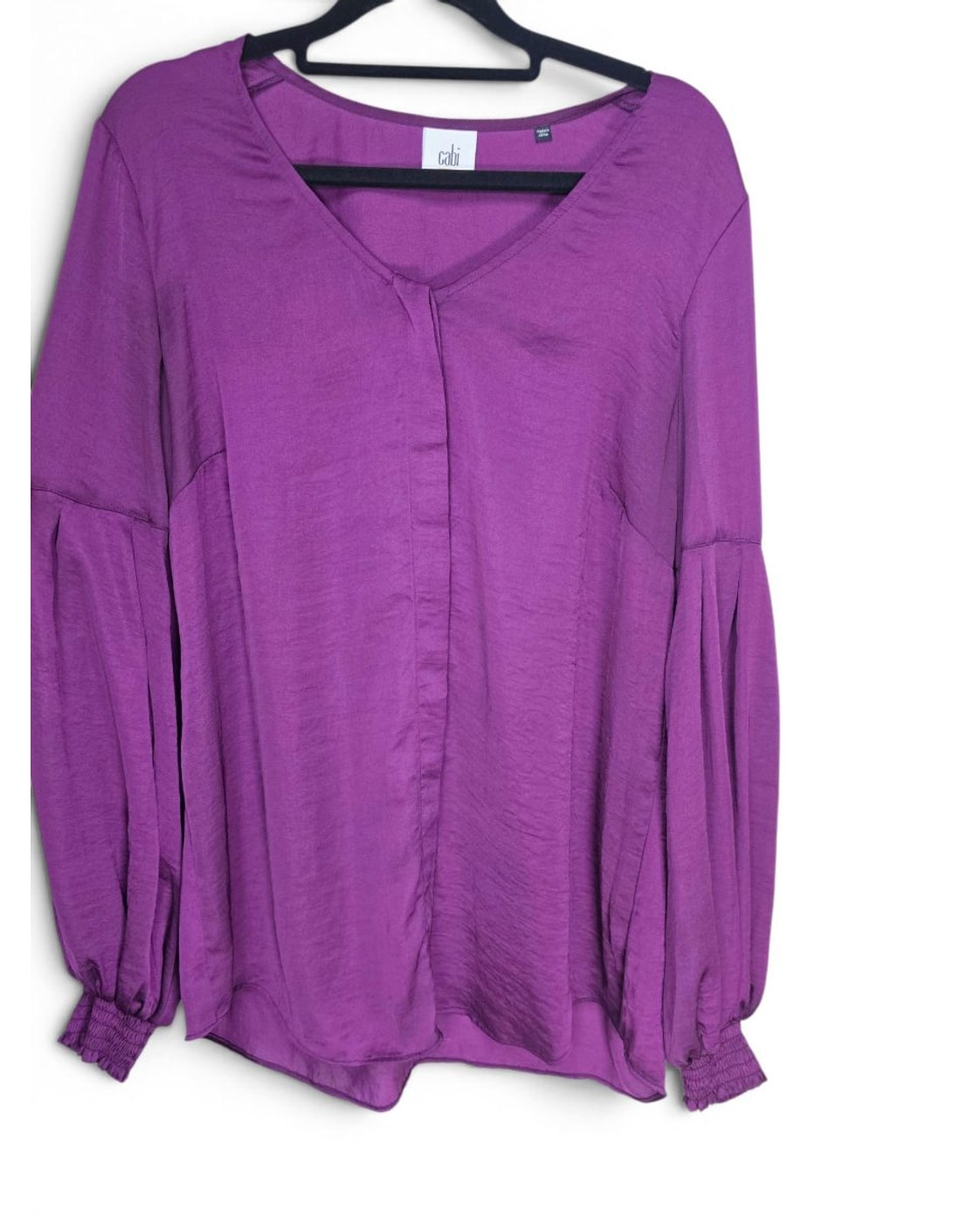 Cabi Beguille Balloon Sleeve V-Neck Blouse - Style# 3693