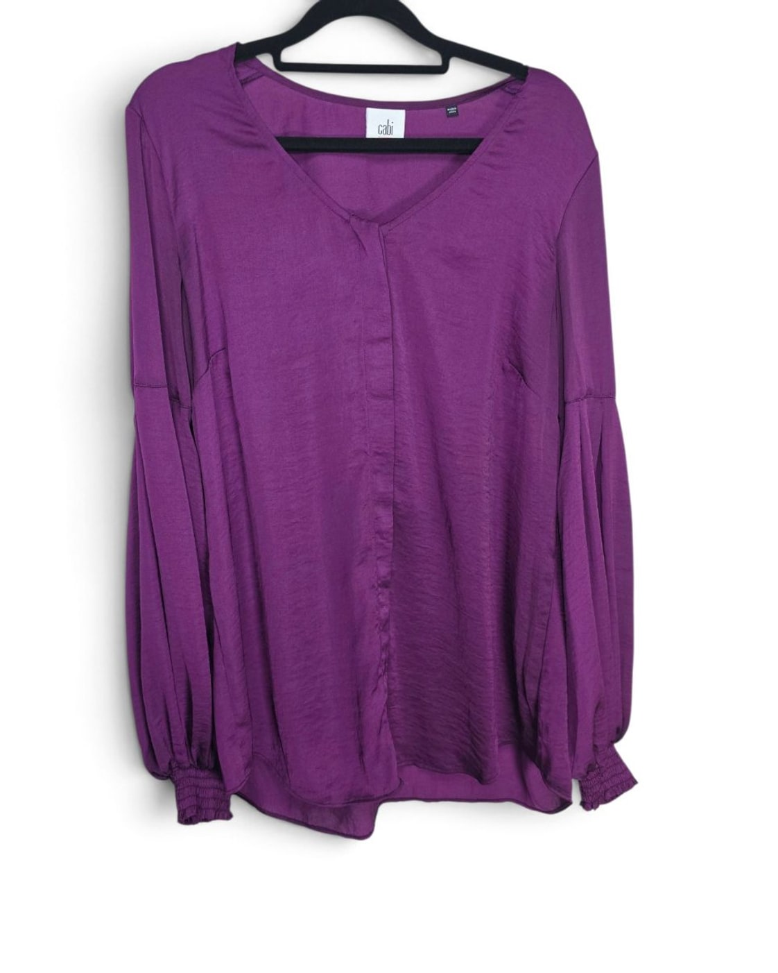 Cabi Beguille Balloon Sleeve V-Neck Blouse - Style# 3693
