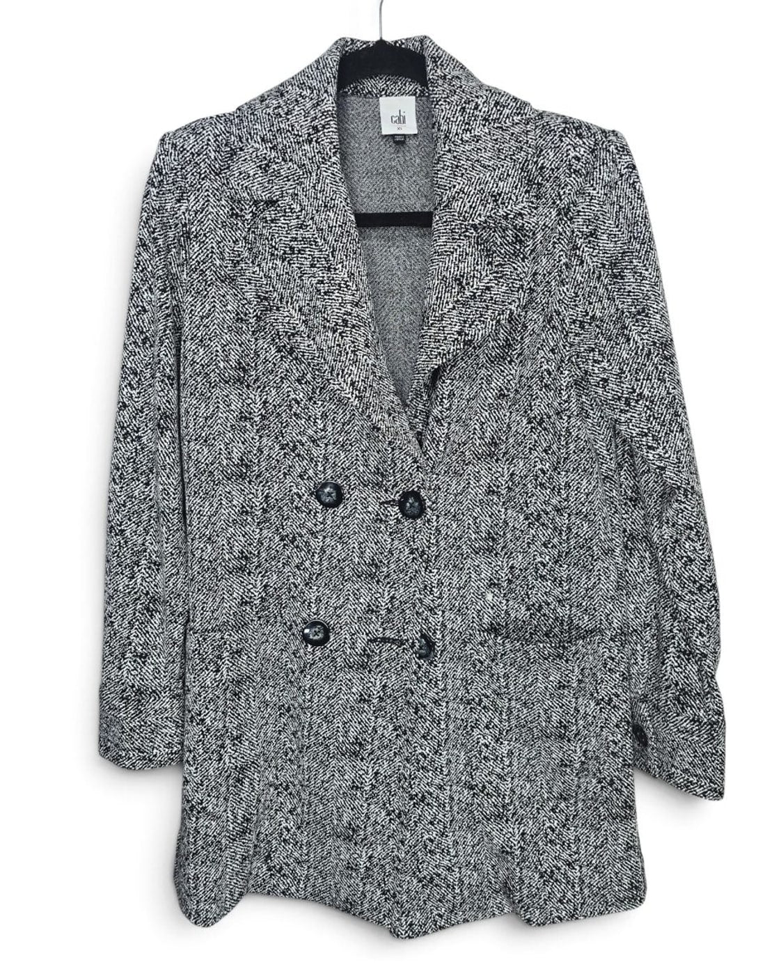 White Cabi Agent Jacket Herringbone - Style# 4294, size XS – photo 3