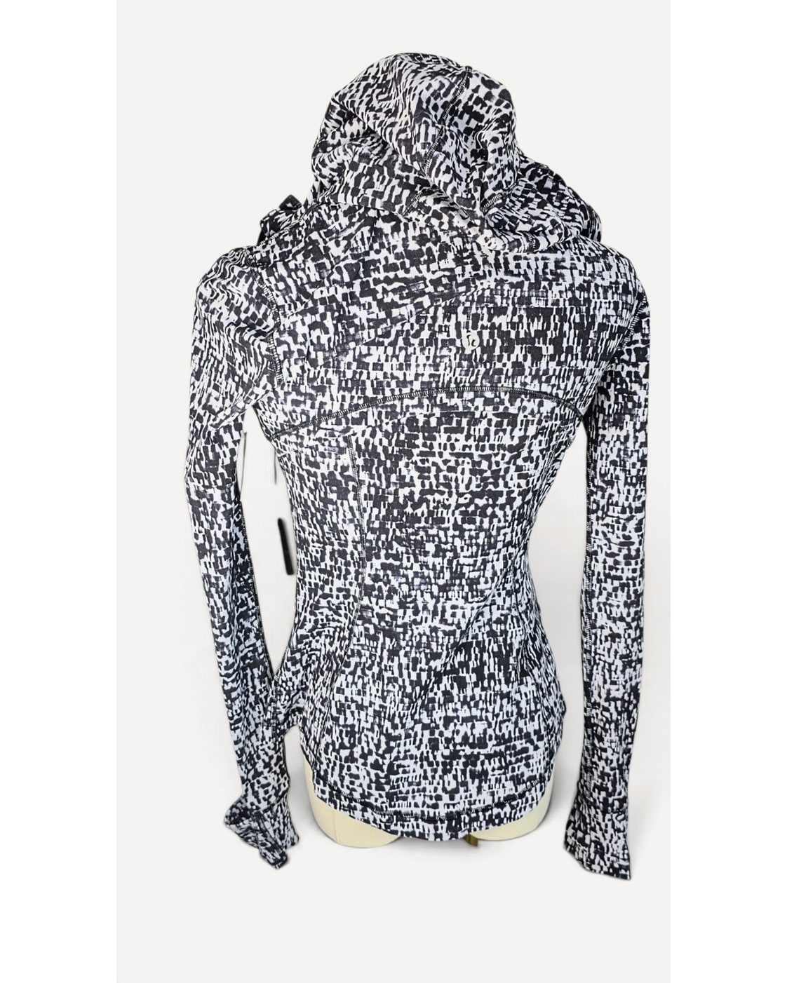White Lululemon Printed Zip Hoodie Jacket, size 4 – photo 5