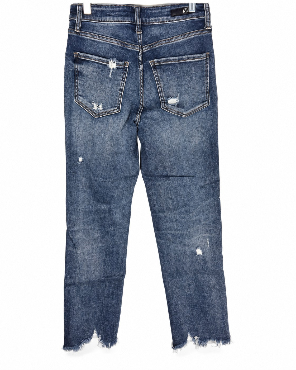 Blue KUT from the Kloth Elizabeth High Rise Fab Ab Crop Straight Leg, size 2L – photo 4