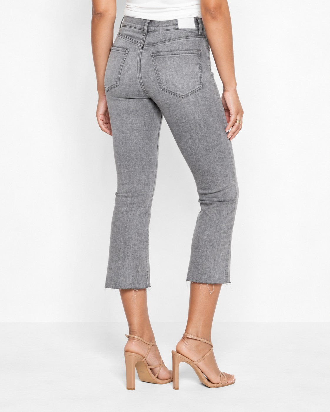 Express High Rise Cropped Flare Jeans
