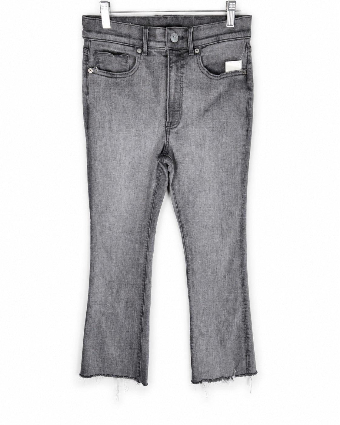 Express High Rise Cropped Flare Jeans