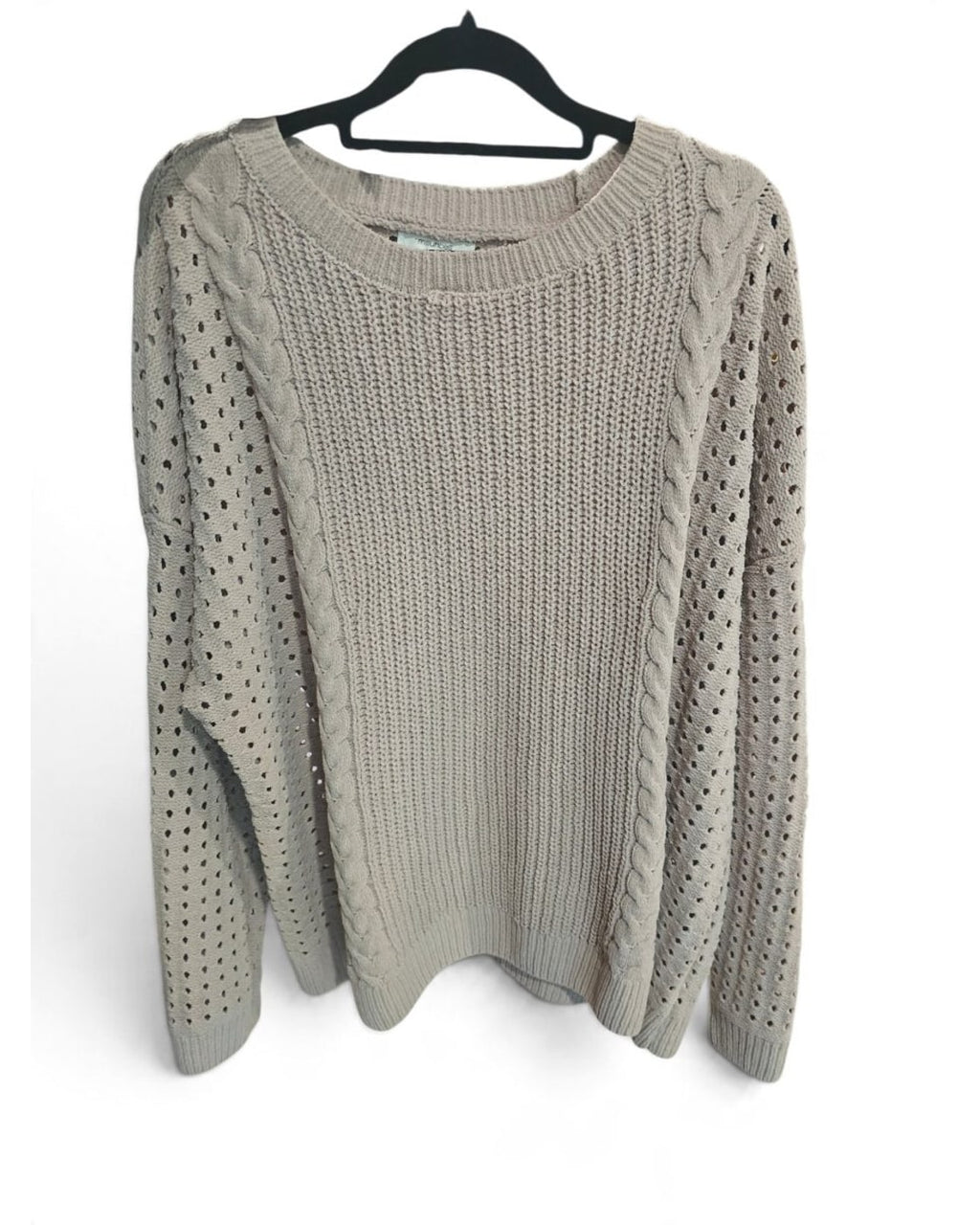 maurices Perforated Cable Knit Sweater