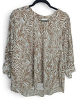 KORI Zebra Print Blouse - Style# 38162