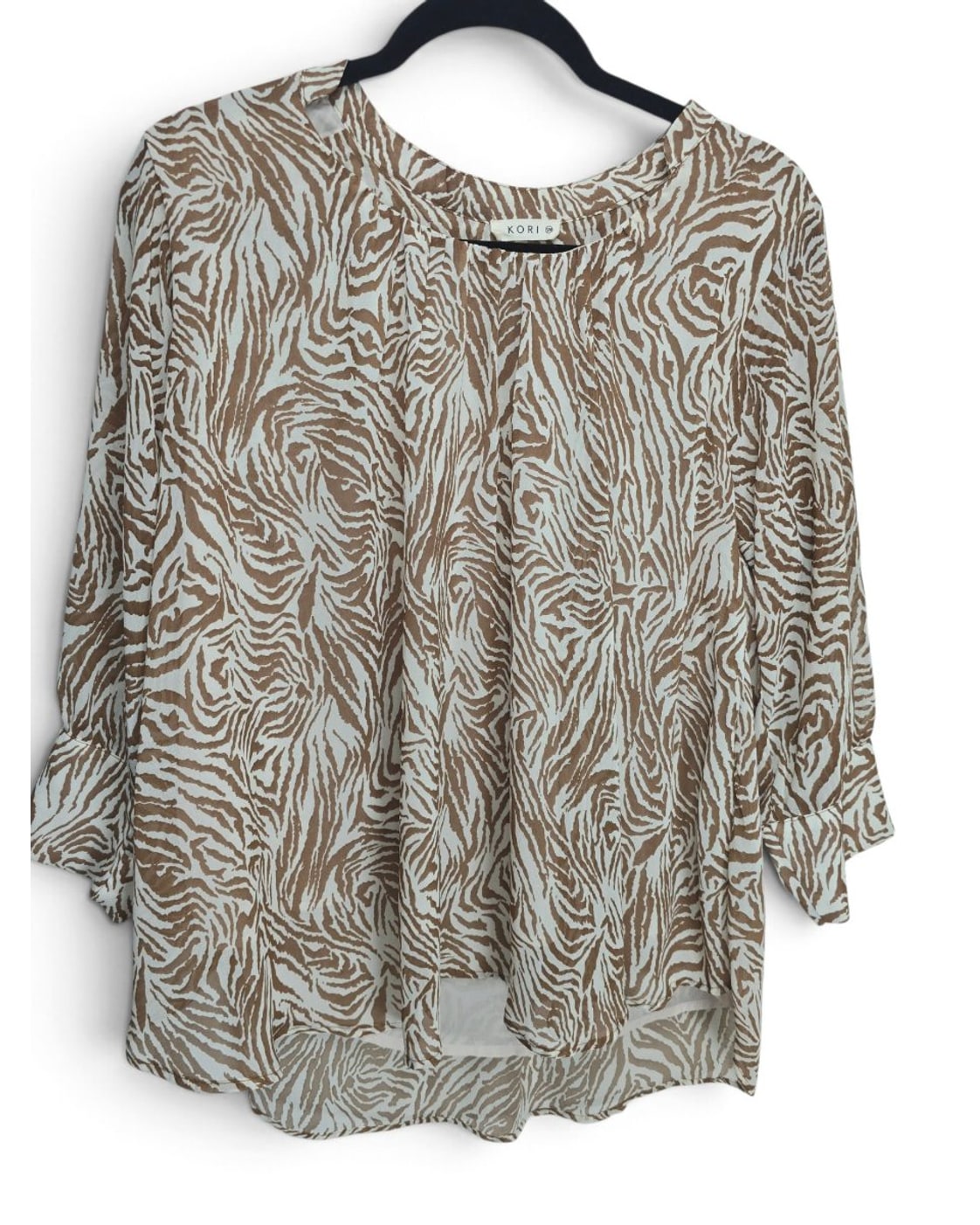 KORI Zebra Print Blouse - Style# 38162