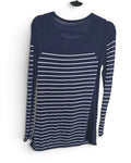 Striped Sheer Knit Tunic Top