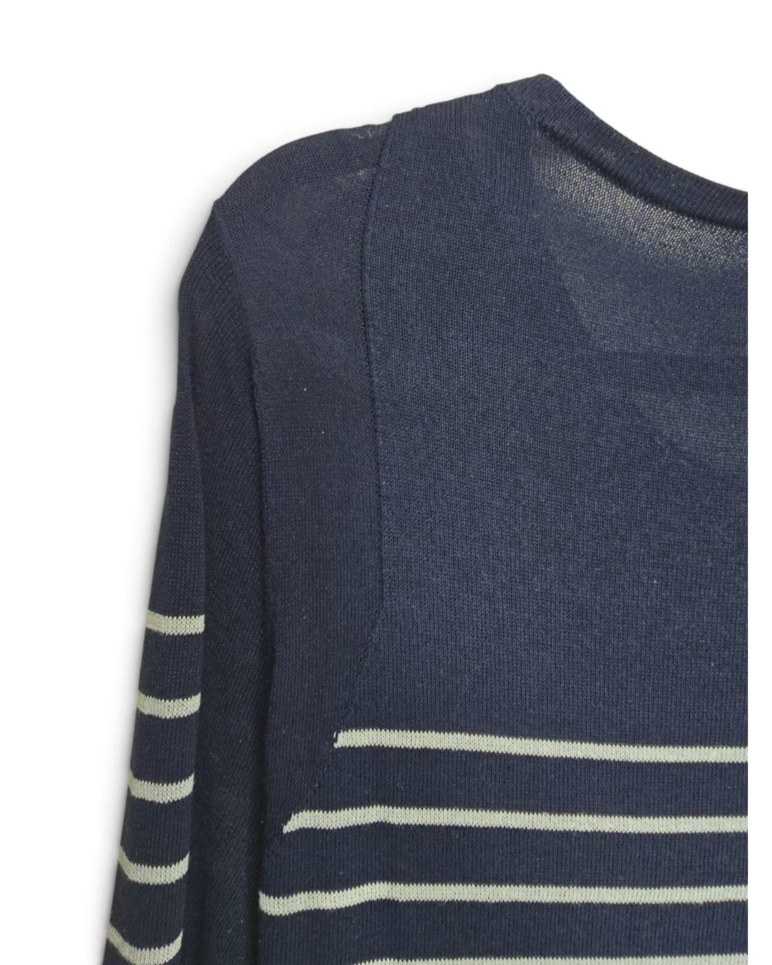 Striped Sheer Knit Tunic Top