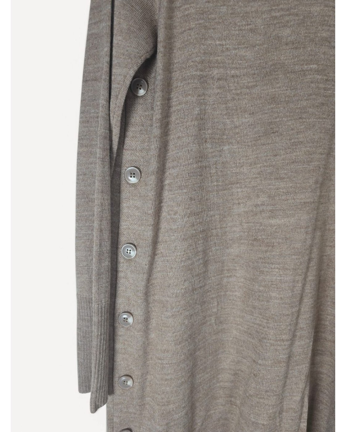 Tahari Merino Wool Blend Side-Button Duster Cardigan