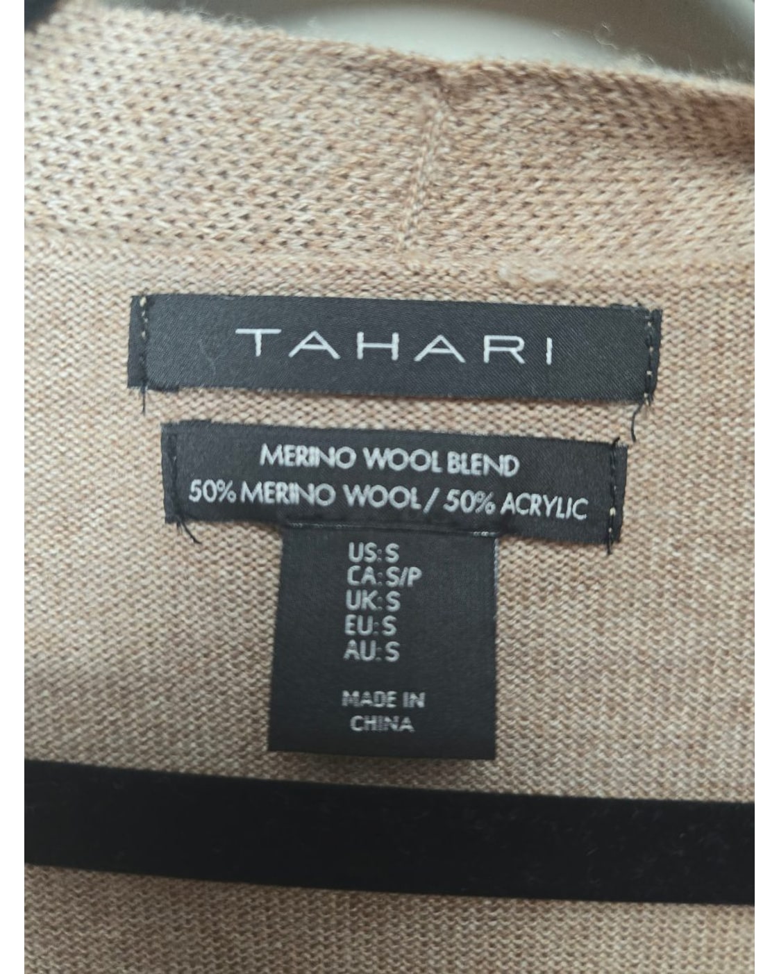 Tahari Merino Wool Blend Side-Button Duster Cardigan
