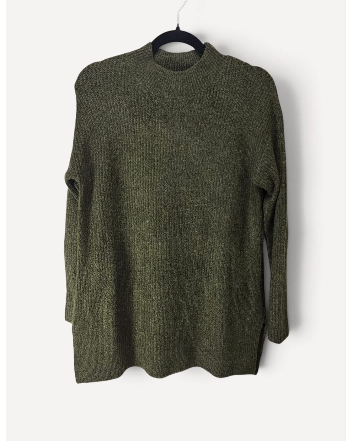 Green Old Navy Mock Neck Ribbed Sweater, size S