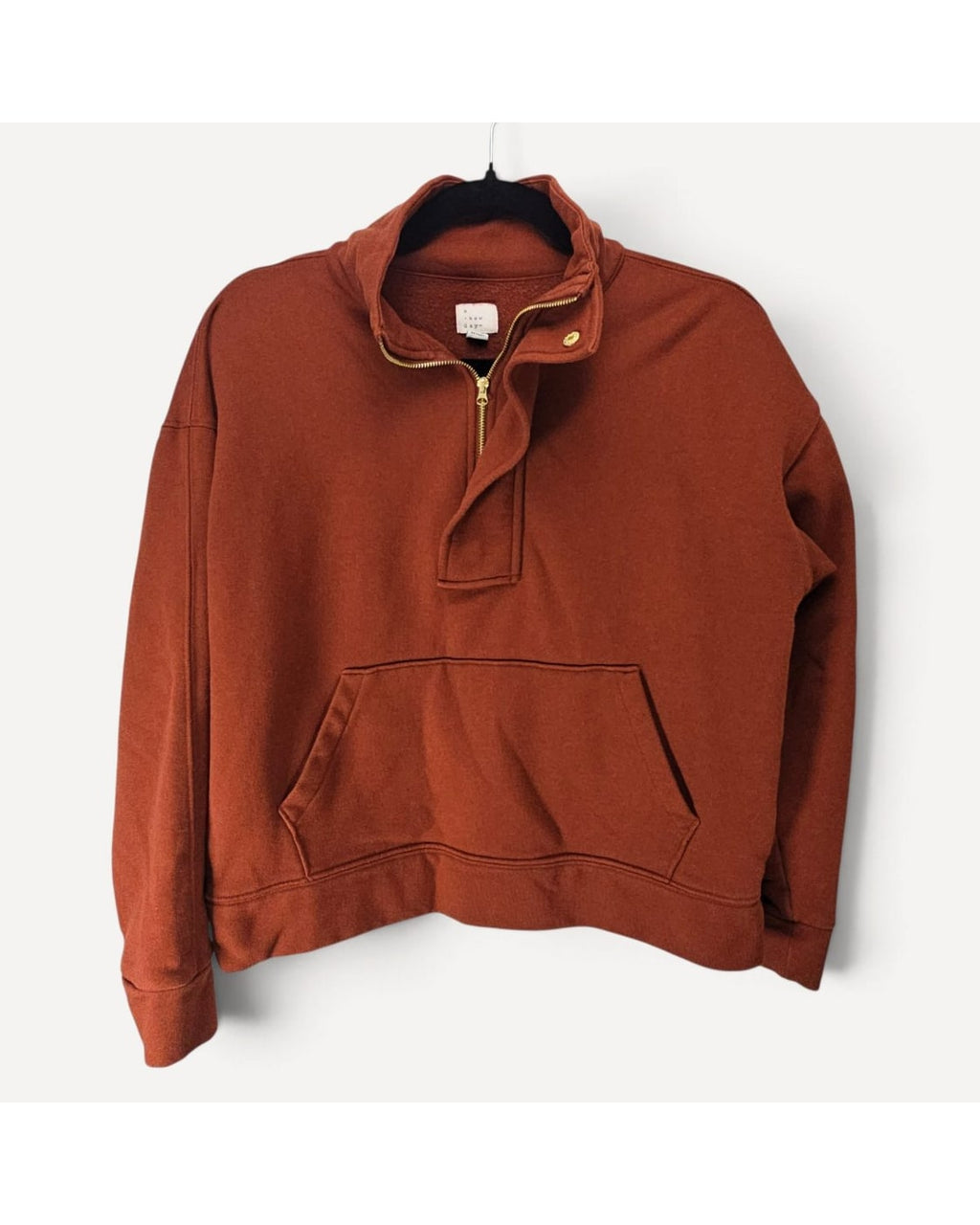 a New Day Quarter-Zip Cropped Sweatshirt