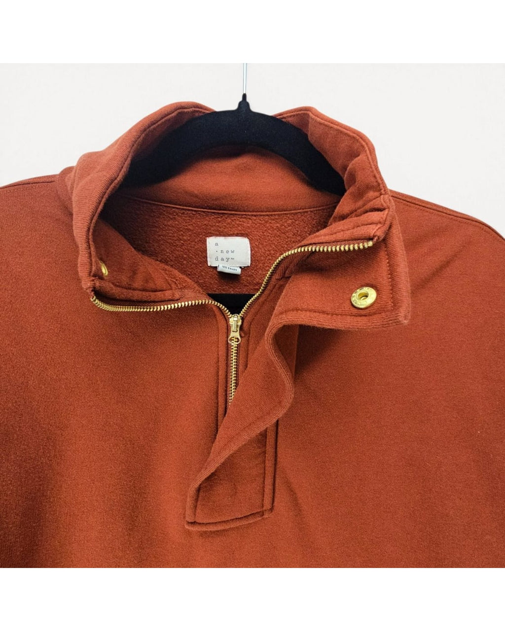 a New Day Quarter-Zip Cropped Sweatshirt