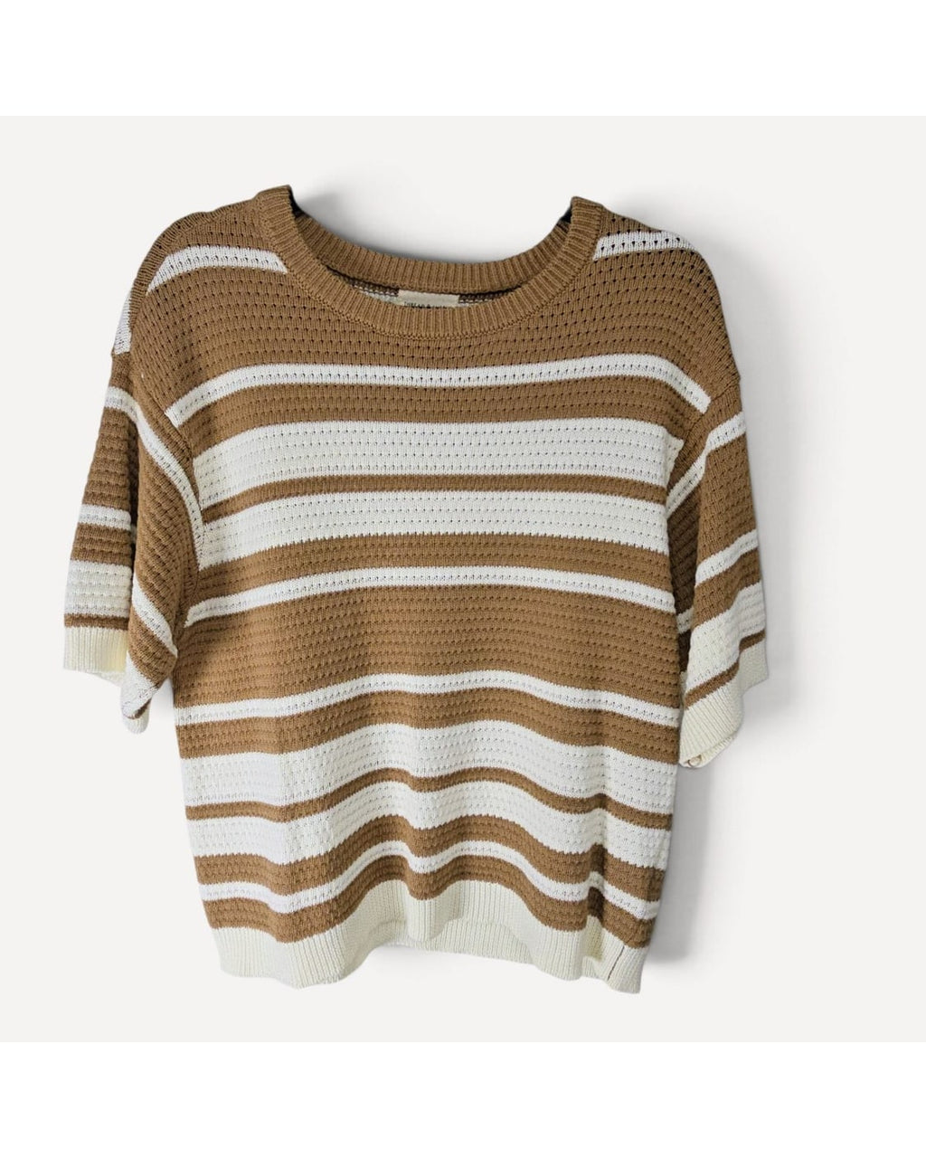 Thread & Supply Striped Cropped Knit Sweater - Style# T2852SWTS