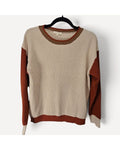 Mystree Colorblock Waffle Knit Sweater - Style# 57542