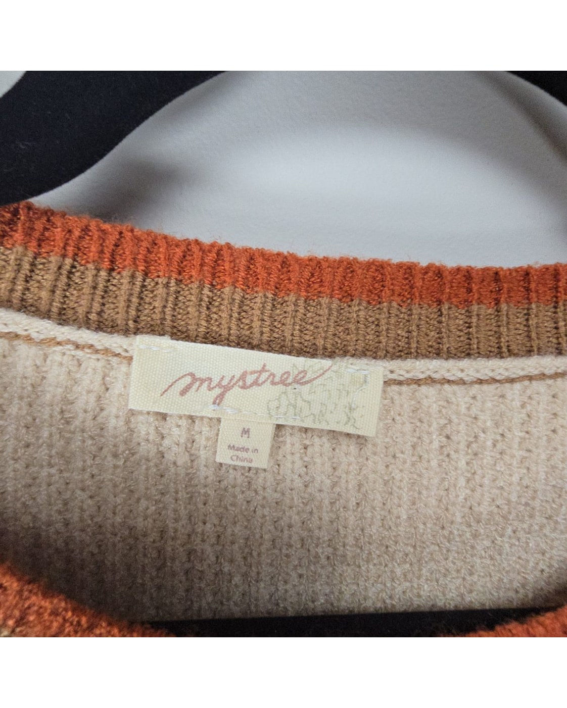 Mystree Colorblock Waffle Knit Sweater - Style# 57542