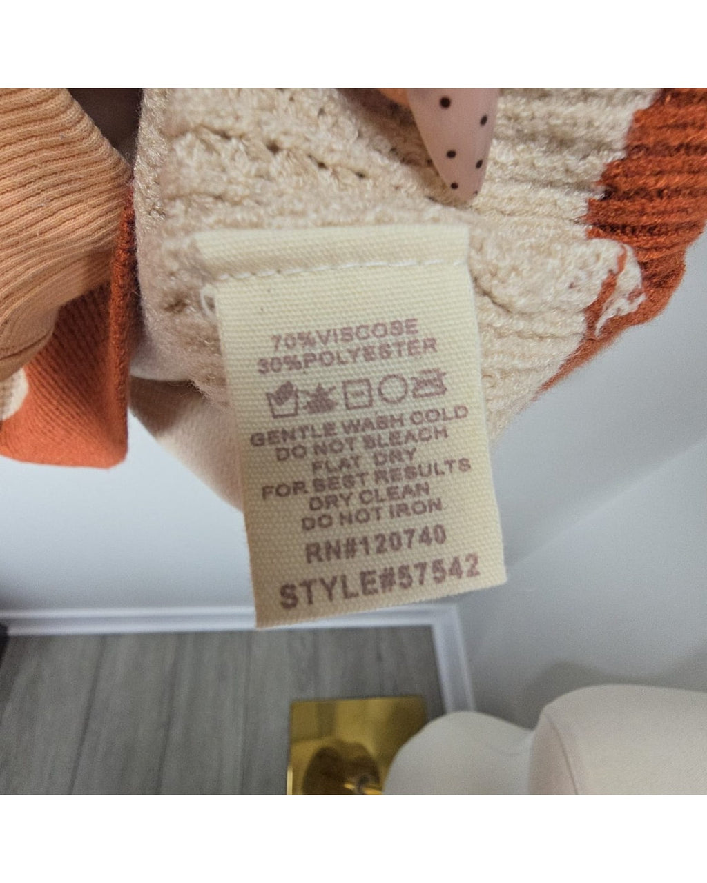 Mystree Colorblock Waffle Knit Sweater - Style# 57542