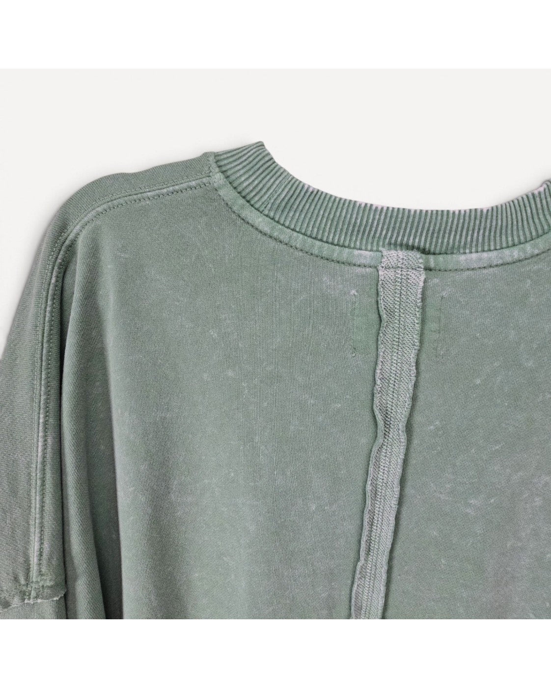Green American Eagle This Feels Seriously Lived-In Crewneck Sweatshirt - Style# AEM120605U9A, size S – photo 5
